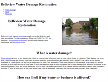 Tablet Screenshot of belleviewwaterdamage.weebly.com