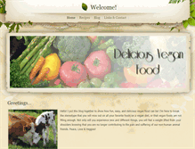 Tablet Screenshot of deliciousveganfood.weebly.com