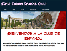 Tablet Screenshot of firstcolonyspanish.weebly.com