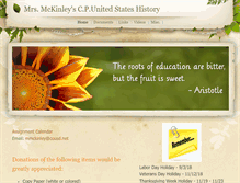 Tablet Screenshot of mrsmckinley.weebly.com