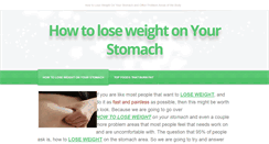Desktop Screenshot of howtoloseweightonyourstomach.weebly.com
