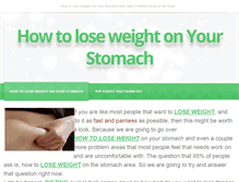 Tablet Screenshot of howtoloseweightonyourstomach.weebly.com