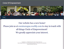 Tablet Screenshot of circleofempowerment.weebly.com