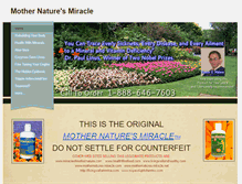 Tablet Screenshot of mothernatures-miracle.weebly.com