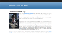Desktop Screenshot of download-dreamboy-movie.weebly.com