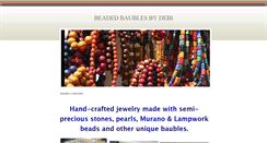 Desktop Screenshot of beadedbaublesbydebi.weebly.com