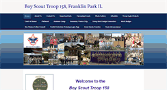 Desktop Screenshot of boyscouttroop158.weebly.com