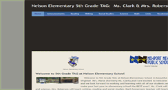 Desktop Screenshot of 5thtagnelson.weebly.com