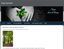 Tablet Screenshot of cleantheearthclub.weebly.com