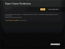 Tablet Screenshot of paperchaserproductions.weebly.com