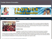 Tablet Screenshot of frontier-charter-school.weebly.com