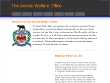 Tablet Screenshot of animalwelfareoffice.weebly.com