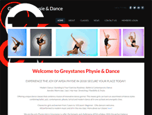 Tablet Screenshot of greystanesphysiedance.weebly.com