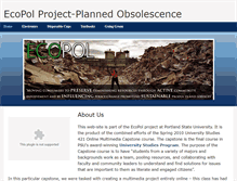 Tablet Screenshot of ecolpolproject-plannedobsolescen.weebly.com