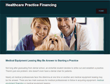 Tablet Screenshot of financing-a-medical-practice.weebly.com