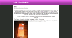 Desktop Screenshot of papercuttinghowto.weebly.com