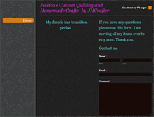 Tablet Screenshot of jessicascustomquiltingandhomemadecrafts.weebly.com