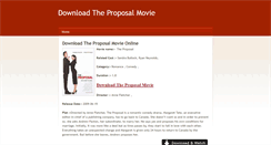 Desktop Screenshot of downloadtheproposal-movie.weebly.com
