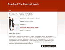 Tablet Screenshot of downloadtheproposal-movie.weebly.com
