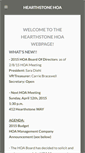 Mobile Screenshot of hearthstonehoa.weebly.com