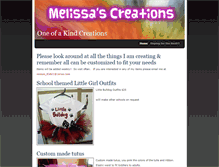 Tablet Screenshot of melissas-creations.weebly.com