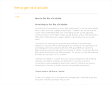 Tablet Screenshot of howtogetridofcellulites.weebly.com
