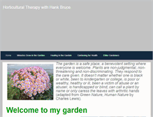 Tablet Screenshot of horttherapywithhankbruce.weebly.com