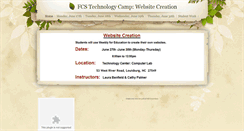 Desktop Screenshot of fcstechcamp.weebly.com