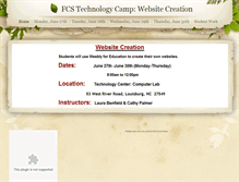 Tablet Screenshot of fcstechcamp.weebly.com