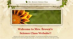 Desktop Screenshot of mrsbrownscienceclass.weebly.com