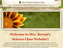 Tablet Screenshot of mrsbrownscienceclass.weebly.com
