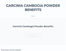 Tablet Screenshot of garcinia-cambogia-powder-benefits.weebly.com
