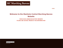 Tablet Screenshot of mcmarchingbarons.weebly.com