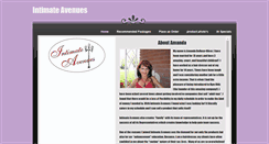 Desktop Screenshot of intimateavenues.weebly.com