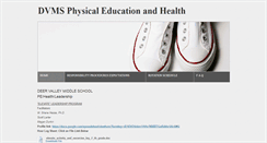 Desktop Screenshot of dvmspehealth.weebly.com