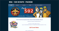 Desktop Screenshot of bsa-pack502.weebly.com