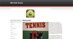 Desktop Screenshot of niuclubtennis.weebly.com