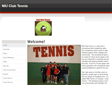 Tablet Screenshot of niuclubtennis.weebly.com