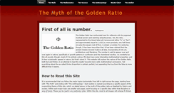 Desktop Screenshot of goldenratiomyth.weebly.com