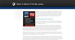 Desktop Screenshot of iwanttowatchtvonmylaptop.weebly.com