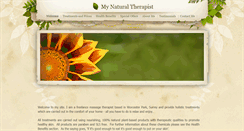 Desktop Screenshot of mynaturaltherapist.weebly.com