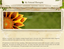 Tablet Screenshot of mynaturaltherapist.weebly.com
