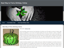 Tablet Screenshot of birthdayfinder.weebly.com