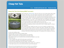 Tablet Screenshot of cheaphottubs.weebly.com