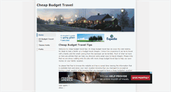 Desktop Screenshot of cheapbudgettravel.weebly.com