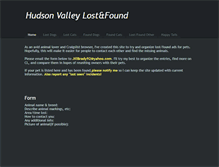 Tablet Screenshot of hudsonvalleylostfound.weebly.com
