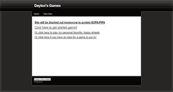 Desktop Screenshot of daytonsgames.weebly.com