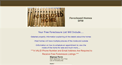 Desktop Screenshot of foreclosedhomesforsale.weebly.com