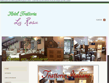 Tablet Screenshot of hoteltrattorialarosa.weebly.com