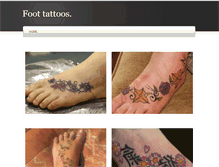 Tablet Screenshot of foottattoosgallery.weebly.com